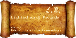Lichtscheindl Melinda névjegykártya